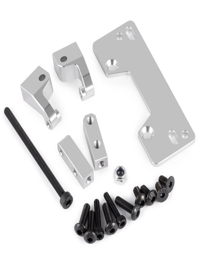 MORFUM Aluminum Alloy Axle Servo Base Stand Compatible with 1/10 RC Crawler Axial SCX10 II 90046 AR44 Axle Upgrade Replacement Part (Silver) - Image 5